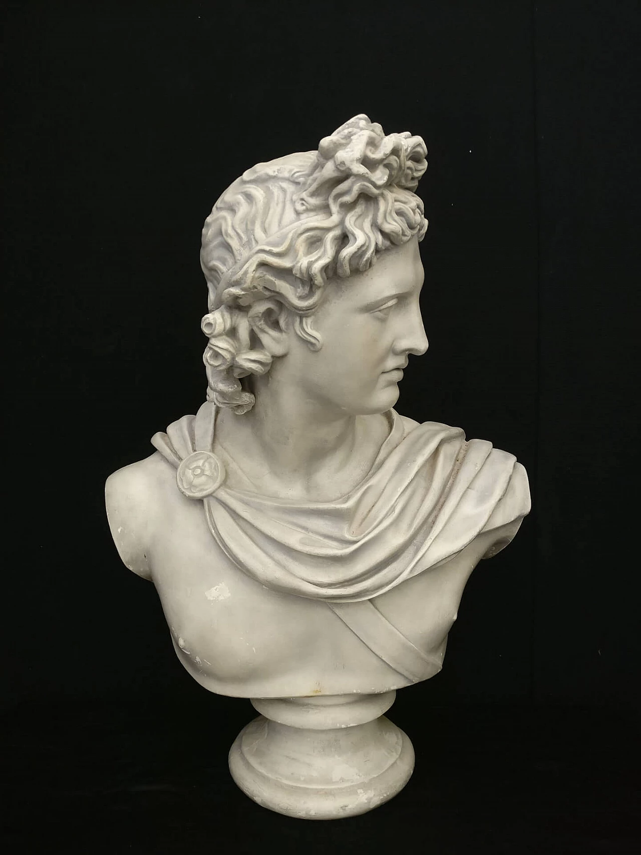 Busto in gesso raffigurante Dio Apollo, '800 1311096