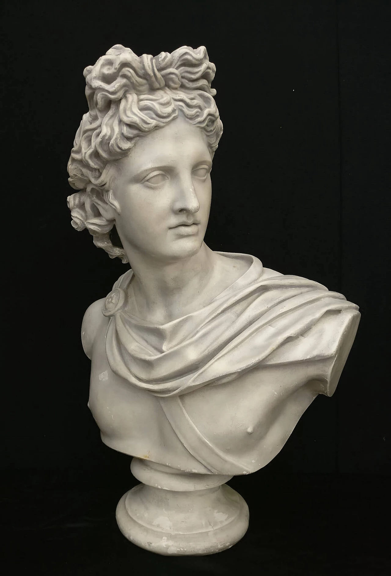 Busto in gesso raffigurante Dio Apollo, '800 1311097