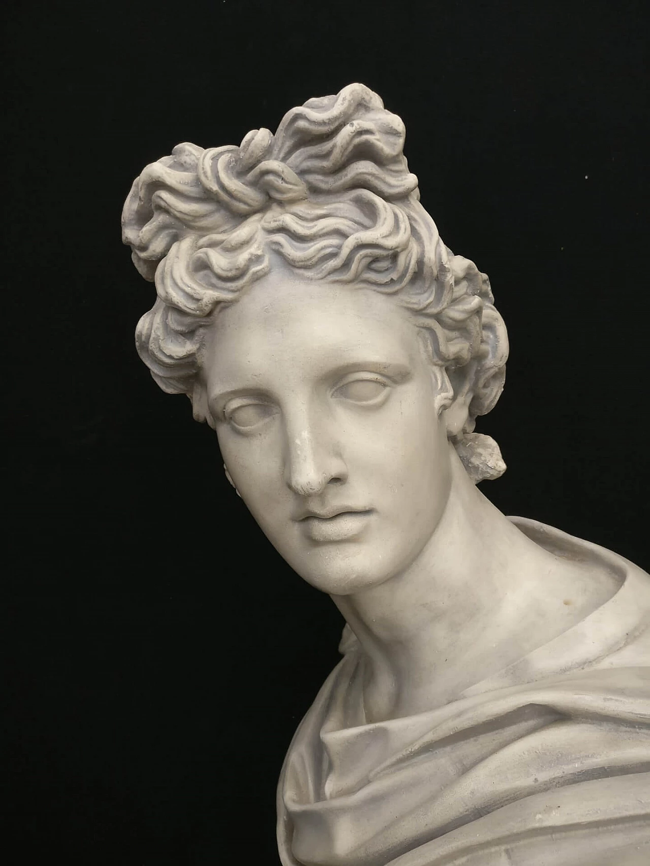 Busto in gesso raffigurante Dio Apollo, '800 1311099