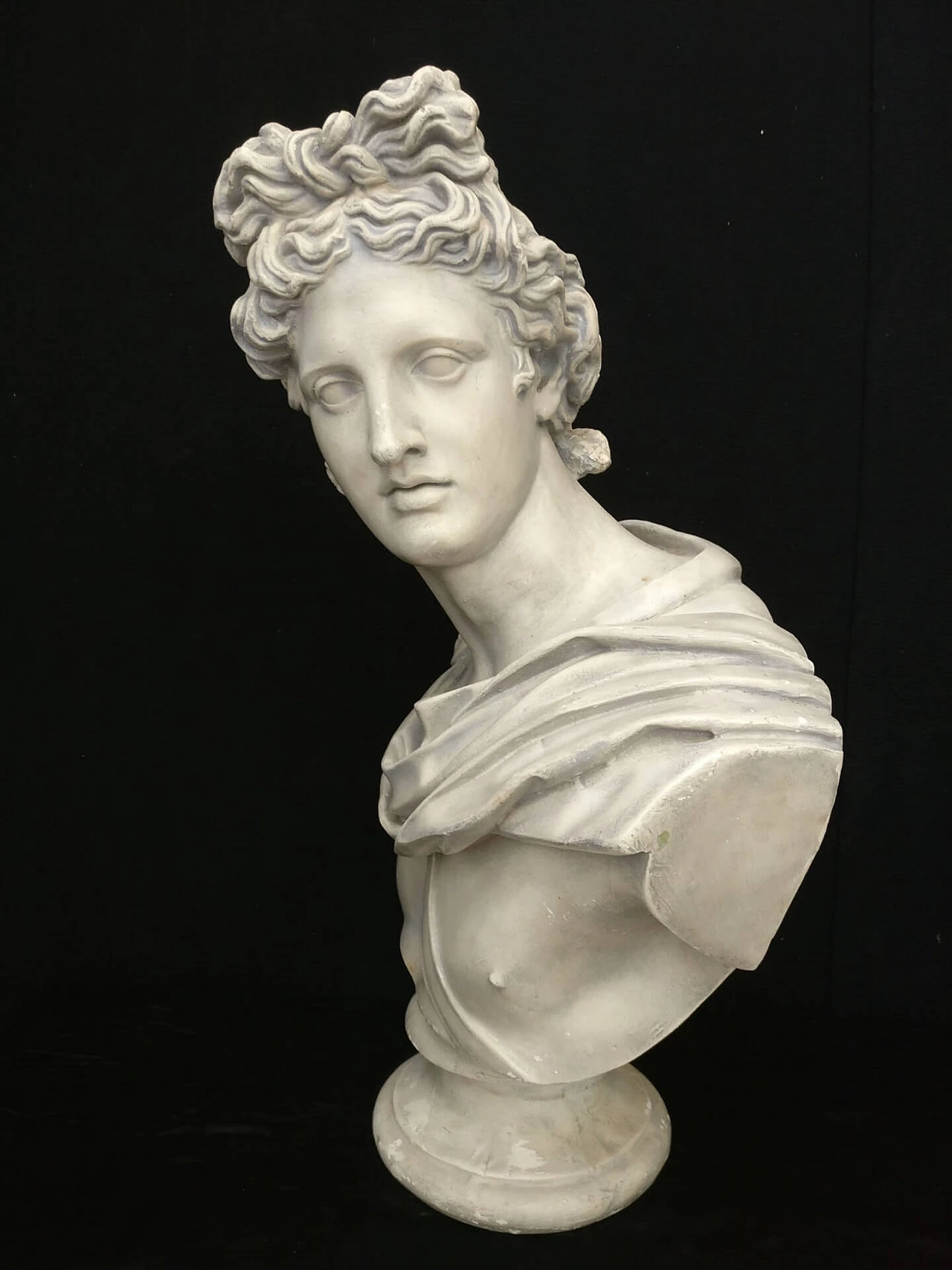 Busto in gesso raffigurante Dio Apollo, '800 1311100