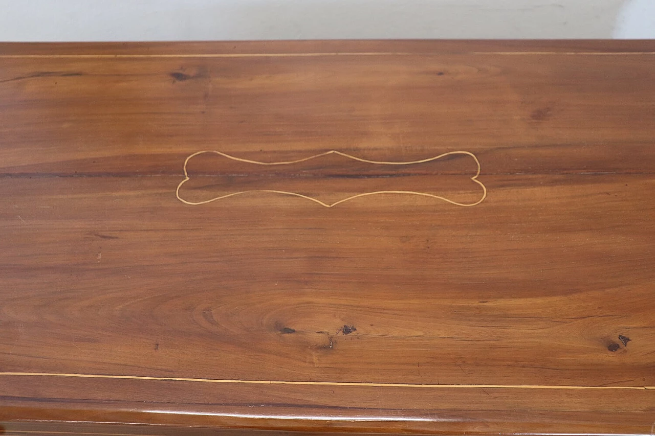 Cassettiera in ciliegio intarsiato, '800 1311152