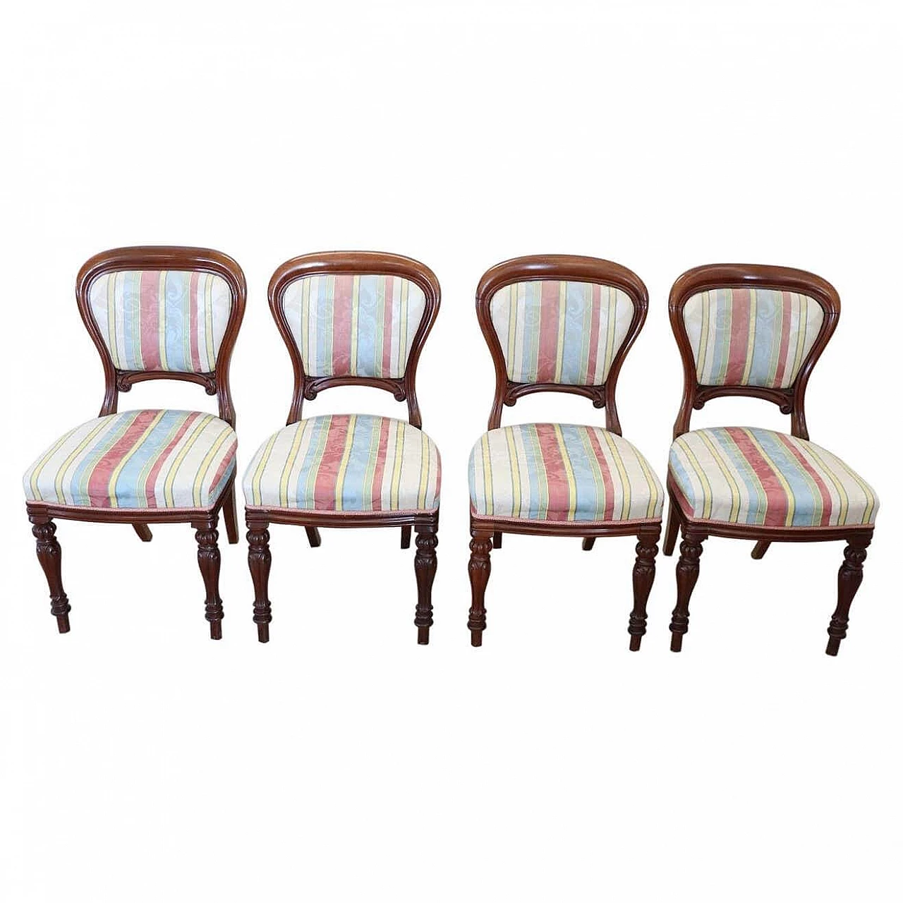 4 Mahogany dining chairs, mid 19th century 1311175