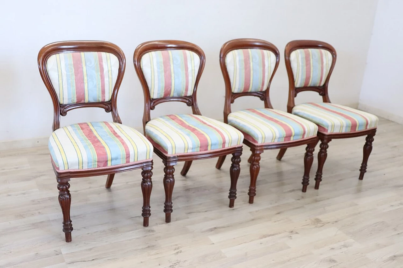 4 Mahogany dining chairs, mid 19th century 1311180