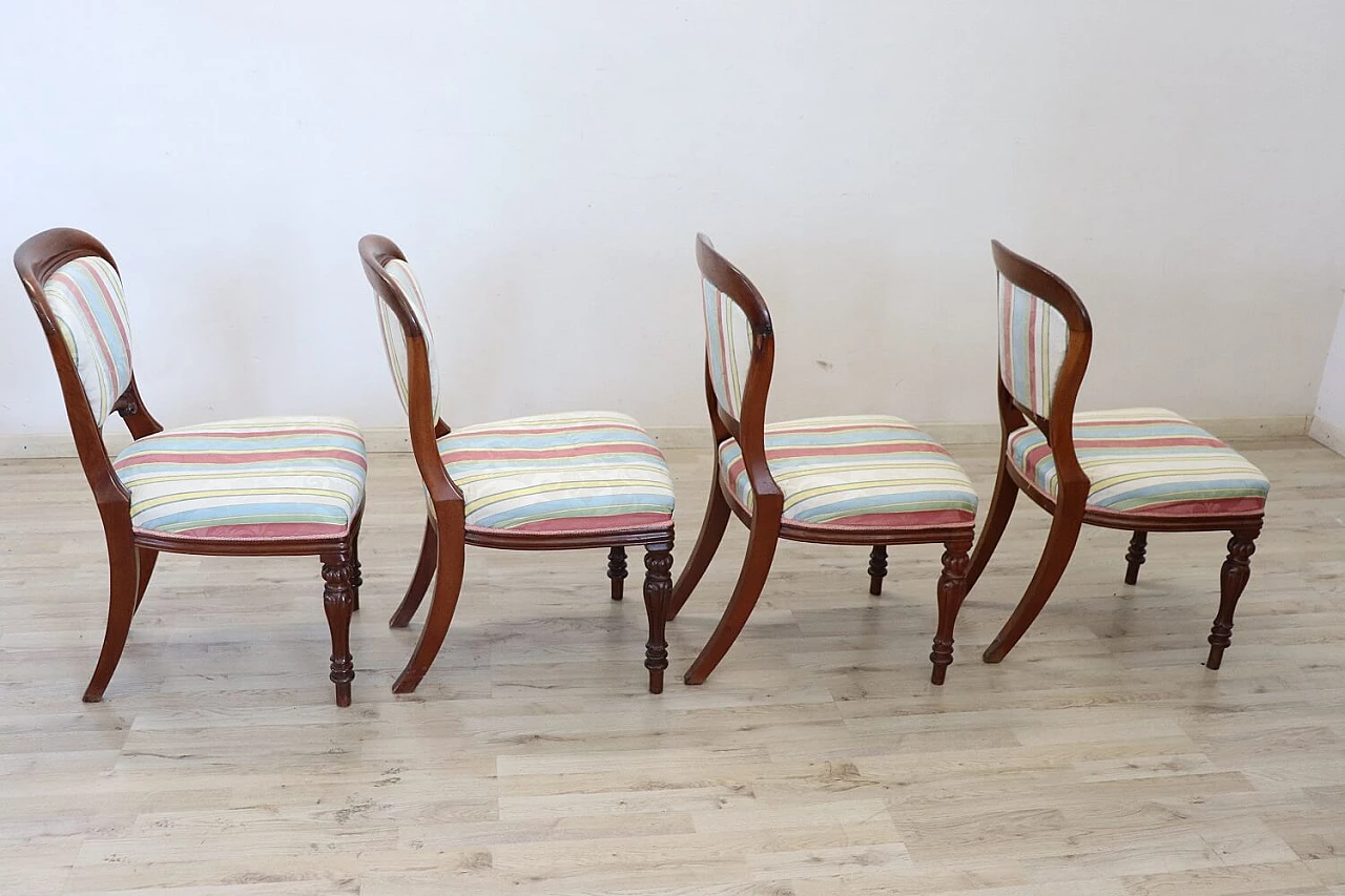 4 Mahogany dining chairs, mid 19th century 1311188