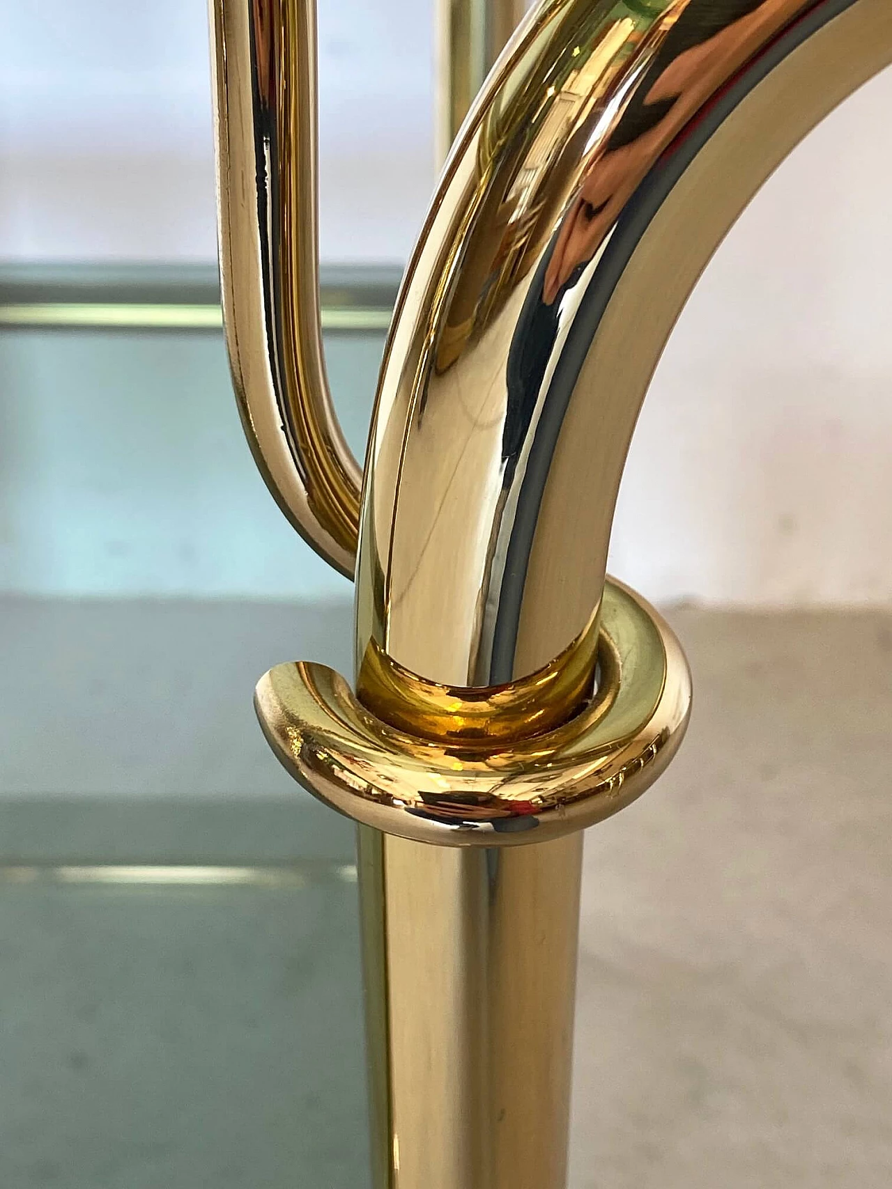 Coppia di tavolini in ottone, anni '80 1311324