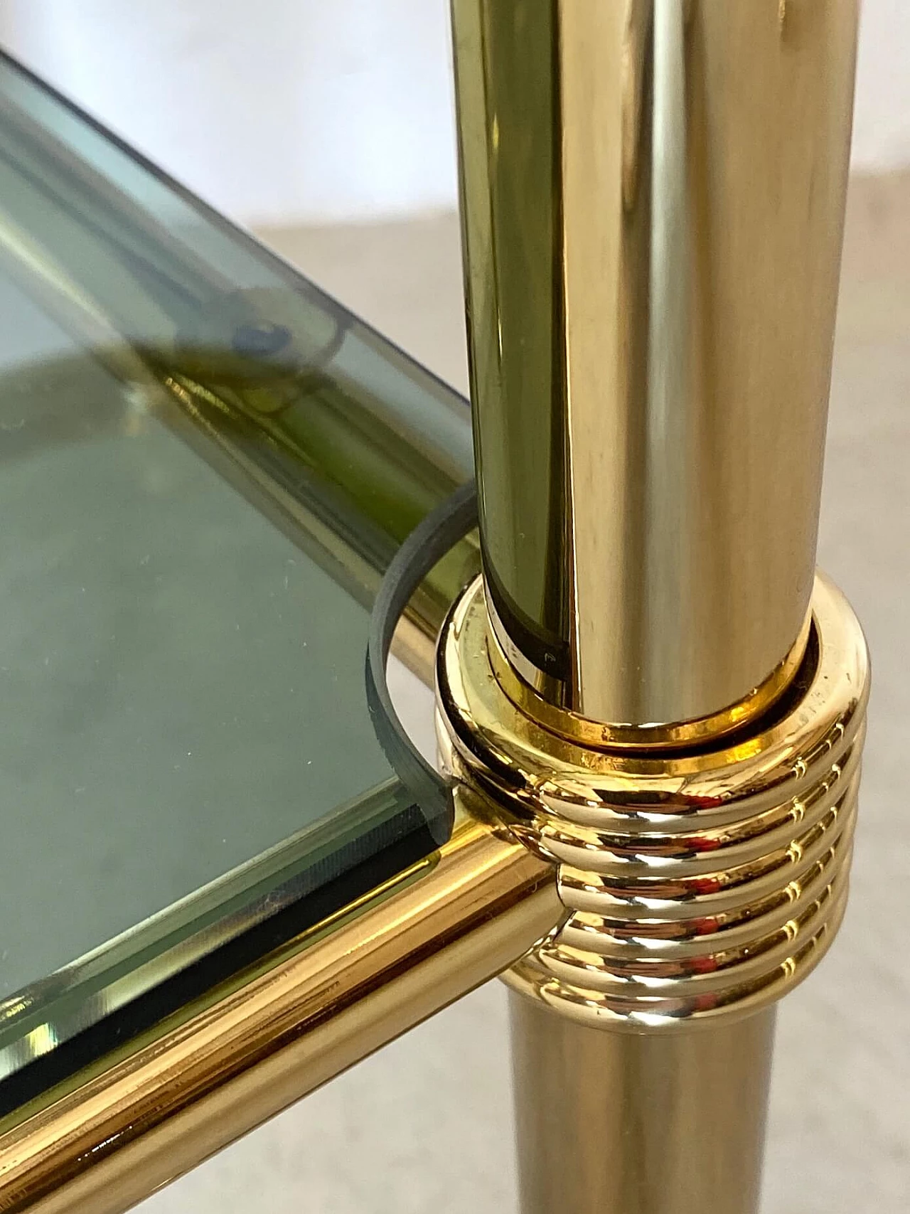 Coppia di tavolini in ottone, anni '80 1311332