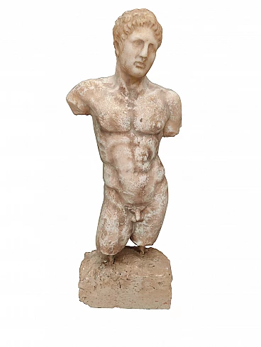 Male torso in marble powder, 20s