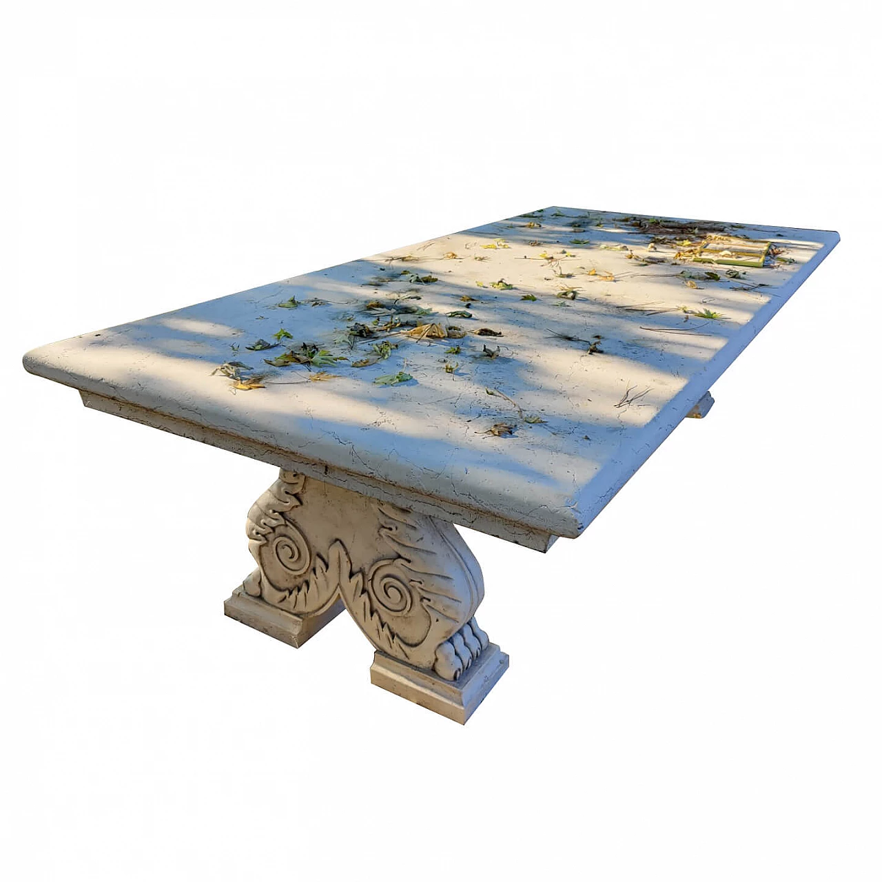 Table in Biancone of Asiago marble, 19th century 1311598