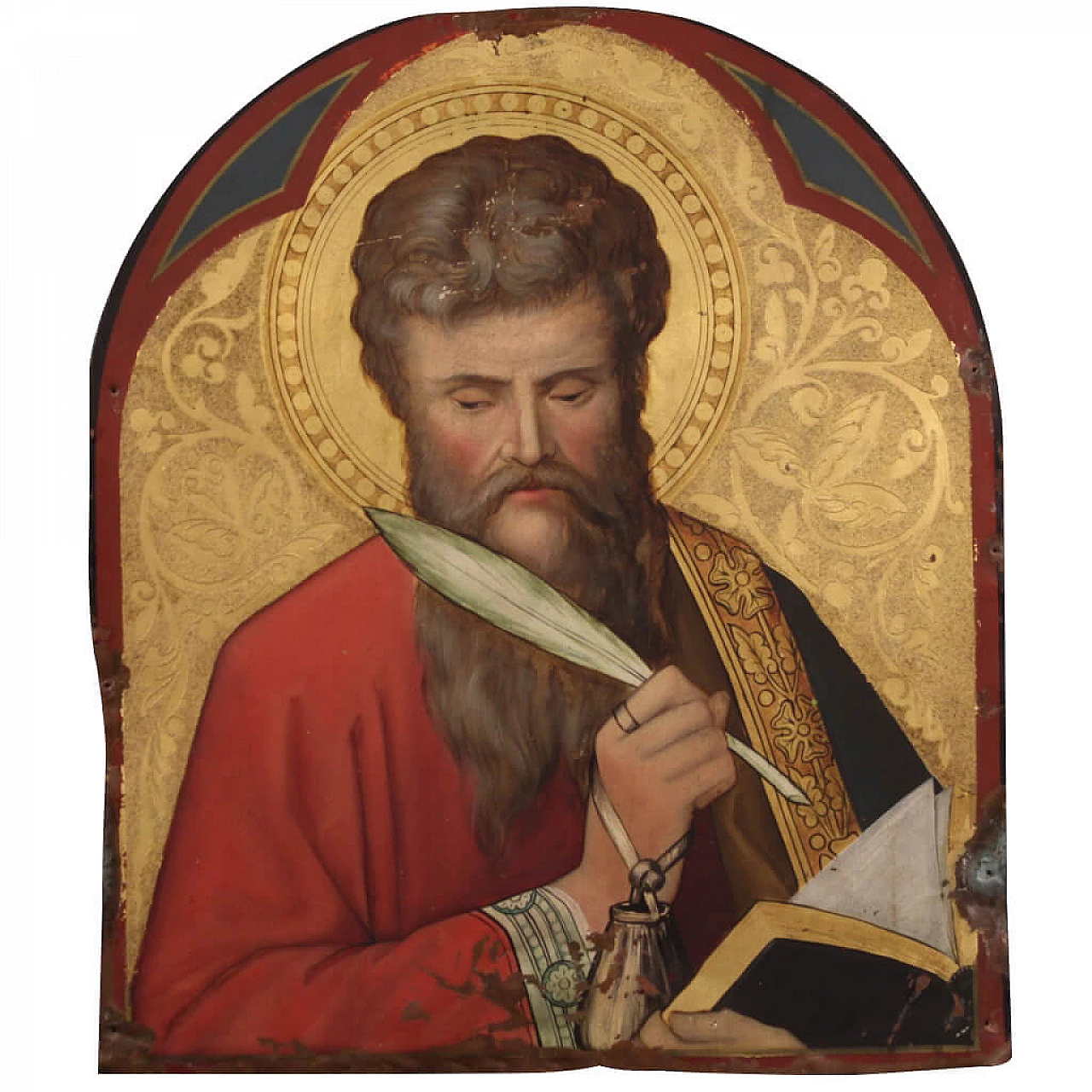 San Matteo, dipinto olio su rame, '800 1311683