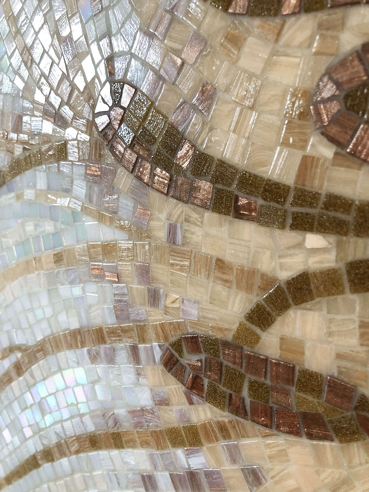 Mosaico floreale in vetro, marmo e madreperla 1311759