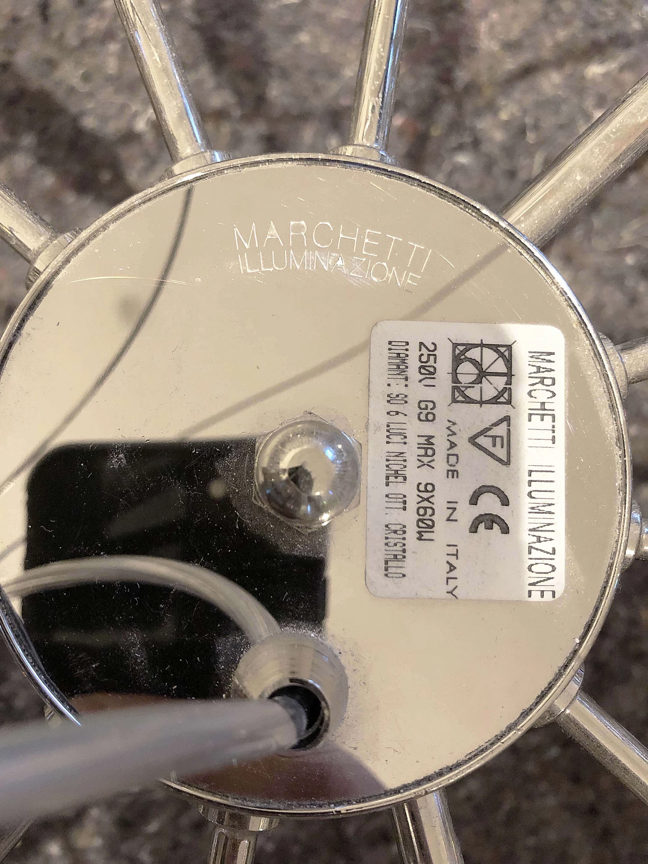 Lampadario Diamante 65 con cristalli Swarovski di Marchetti Illuminazione 1311772