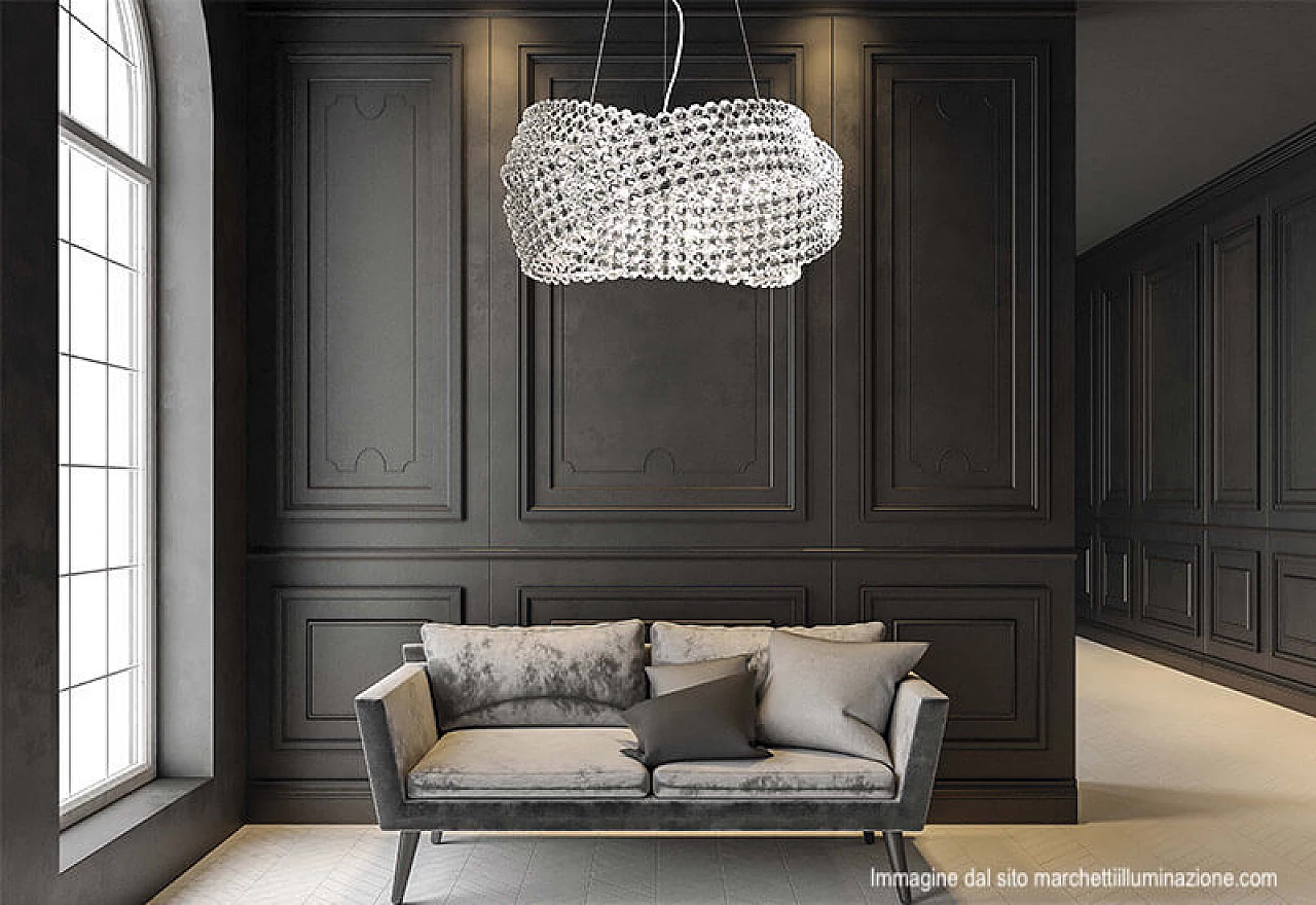 Lampadario Diamante 65 con cristalli Swarovski di Marchetti Illuminazione 1311775