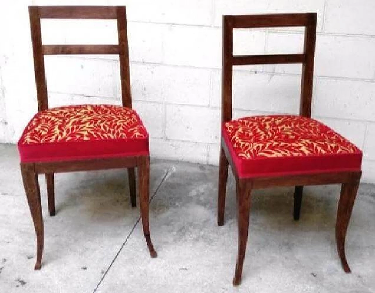 Coppia di sedie in faggio, anni '40 1311835