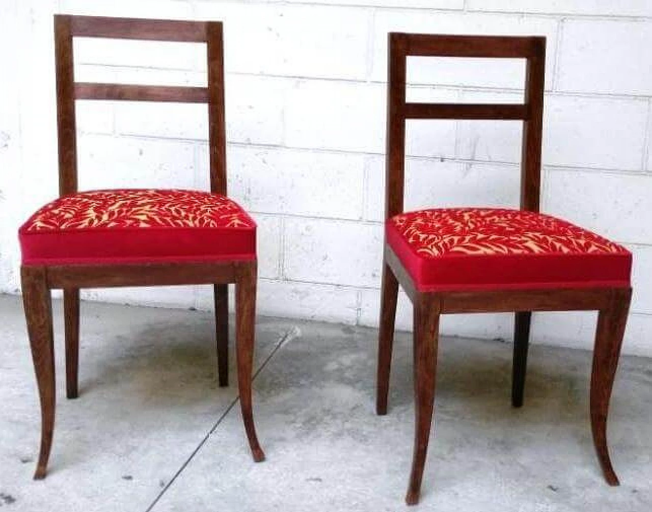 Coppia di sedie in faggio, anni '40 1311836