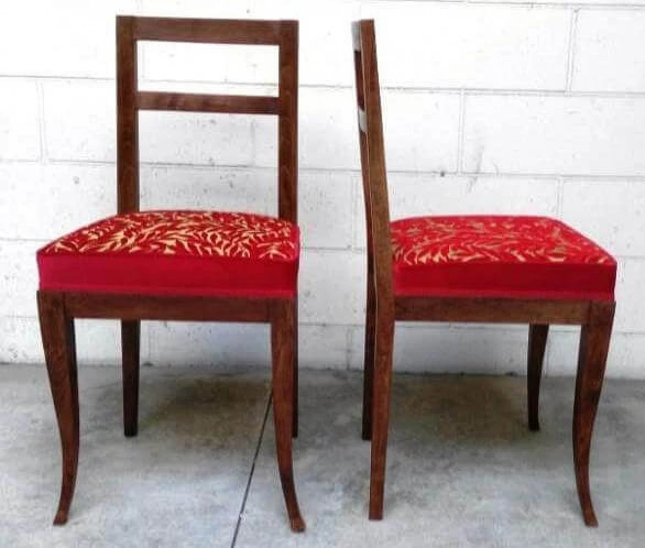 Coppia di sedie in faggio, anni '40 1311838