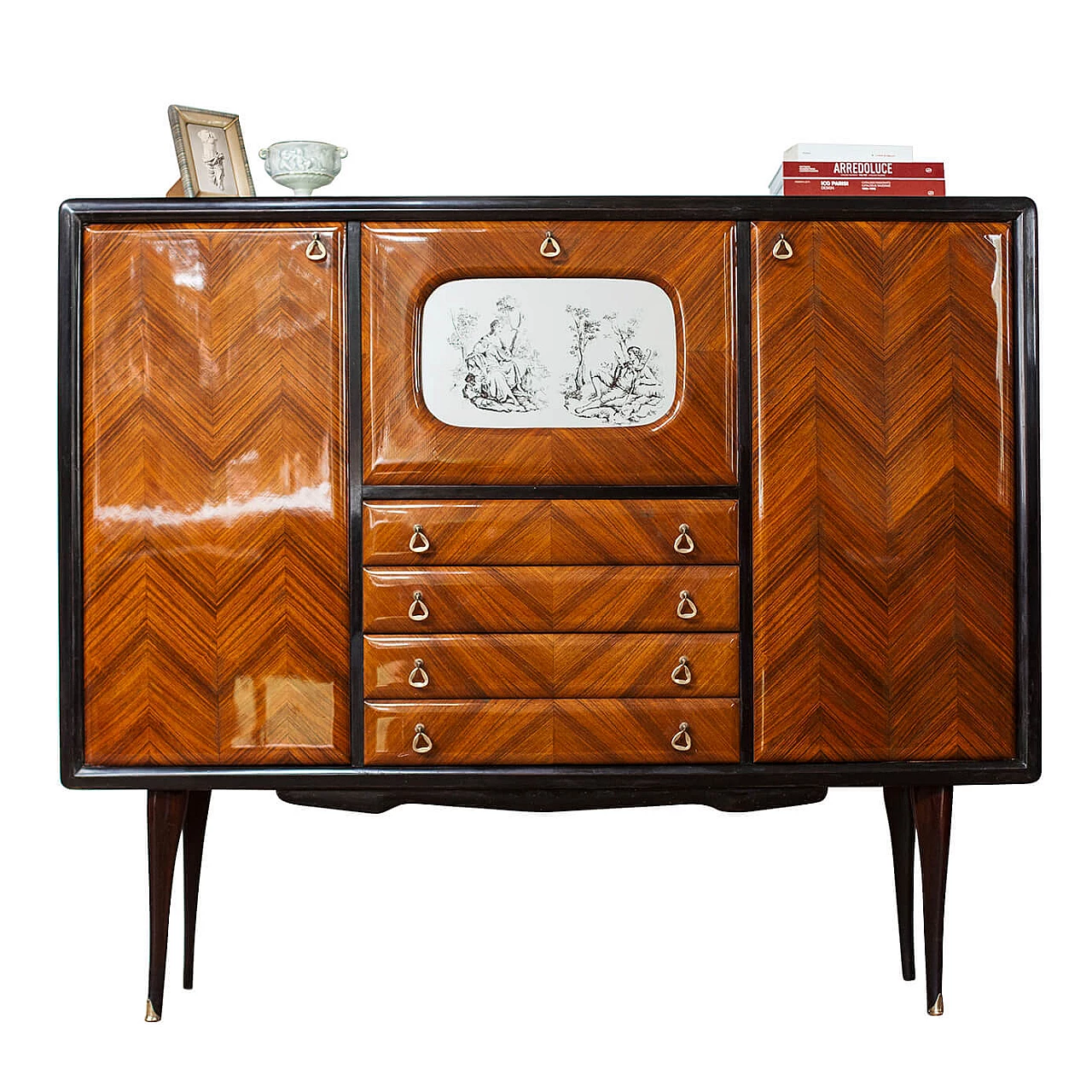 Sideboard in rosewood in the style of Paolo Buffa, 1940s 1311869