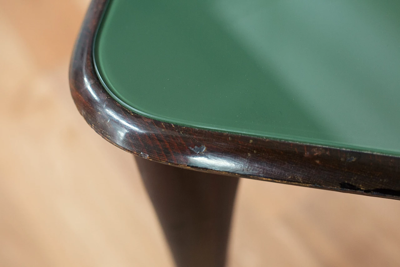 Rectangular table in ebonized beech, in the style of Paolo Buffa, 40s 1311952