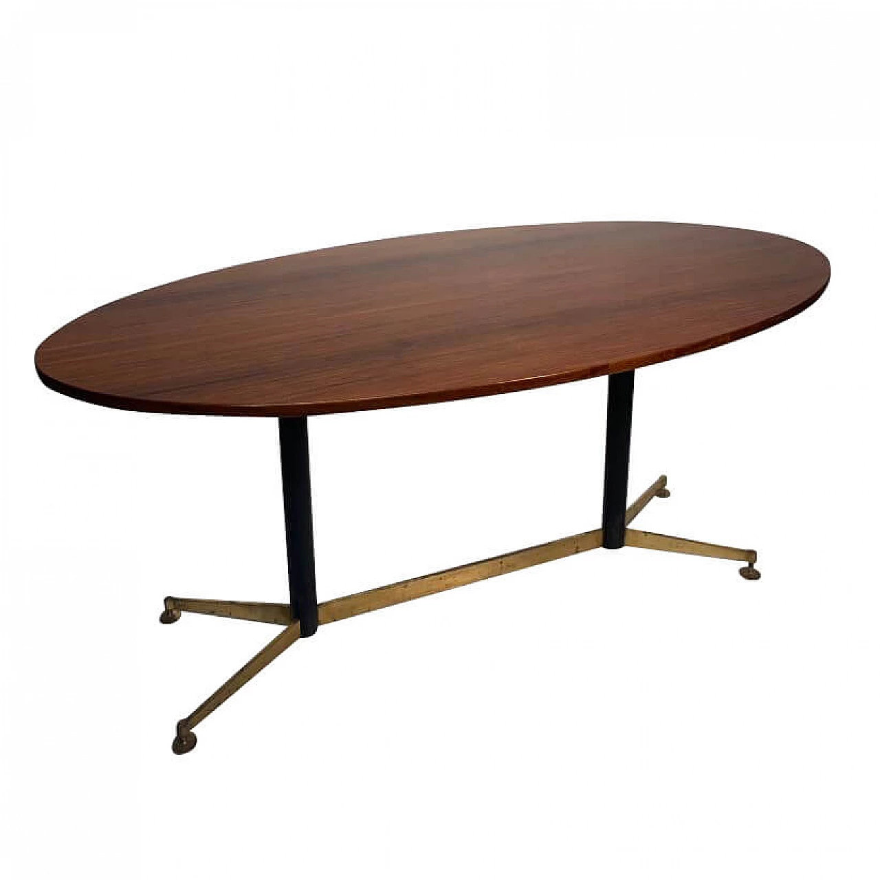 Table in rosewood and brass details, 1950s 1312033
