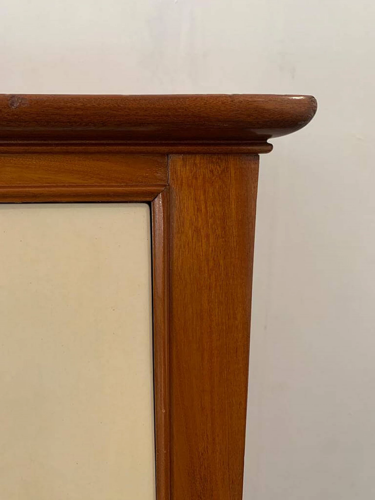 Credenza in mogano e pergamena, anni '50 1312086