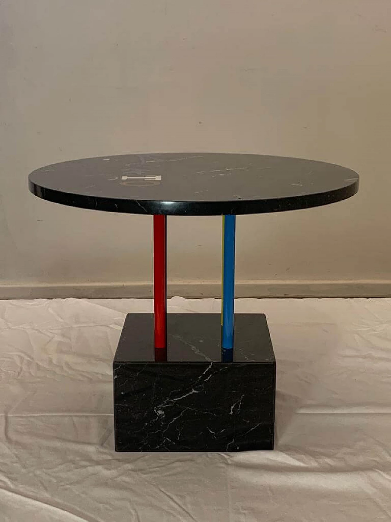 Kleeto coffee table by Cleto Munari, unique piece with inlaid marble 1312103