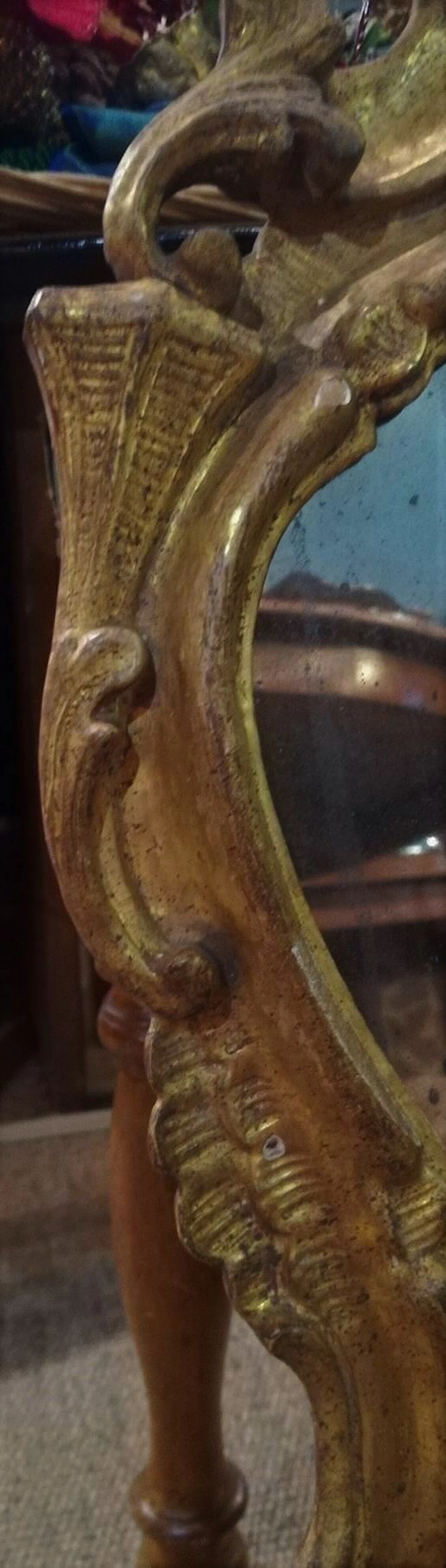 Coppia di specchiere in legno dorato, fine '800 1312228