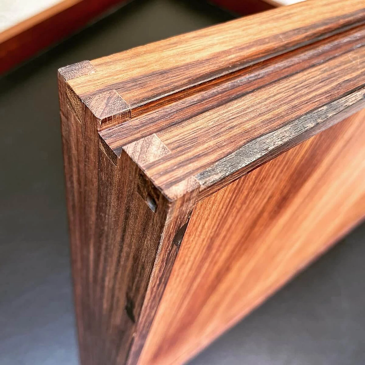 Bagutta desk in wood and chromed tubular metal by Annig Sarian for Arflex, 60s 1312637