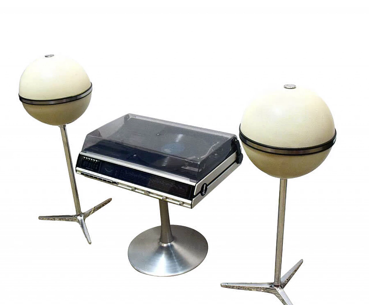 Studio 3010 stereo system in metal and plexiglass by Grundig, 70s 1312717