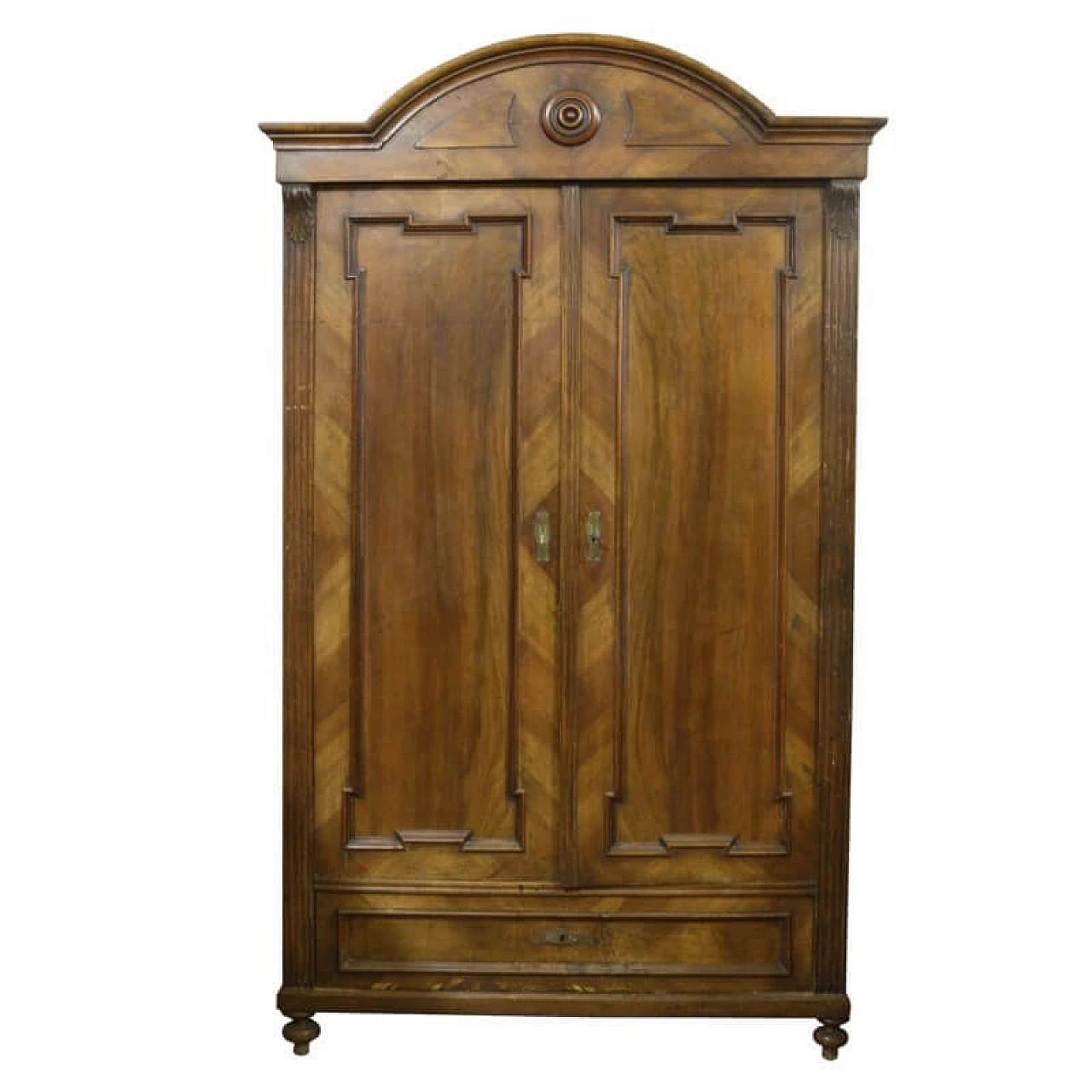 Closet with 2 doors in walnut, solid walnut and fir, 19th century 1322715