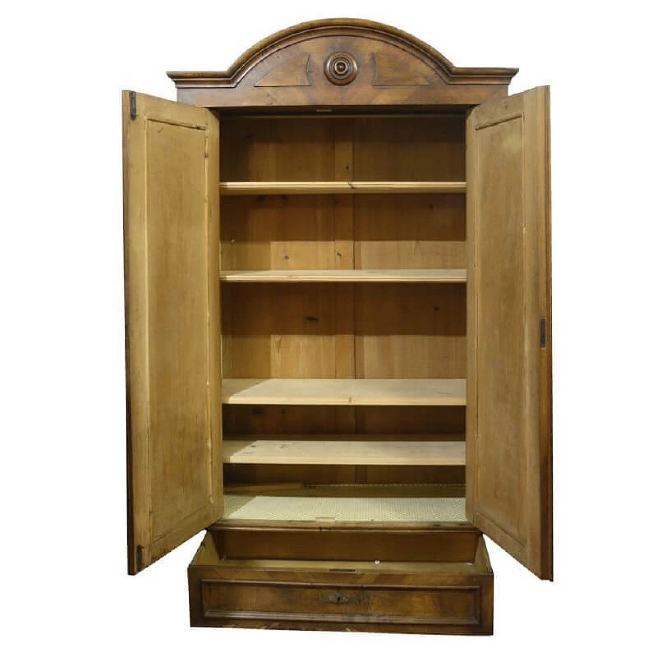Closet with 2 doors in walnut, solid walnut and fir, 19th century 1322716