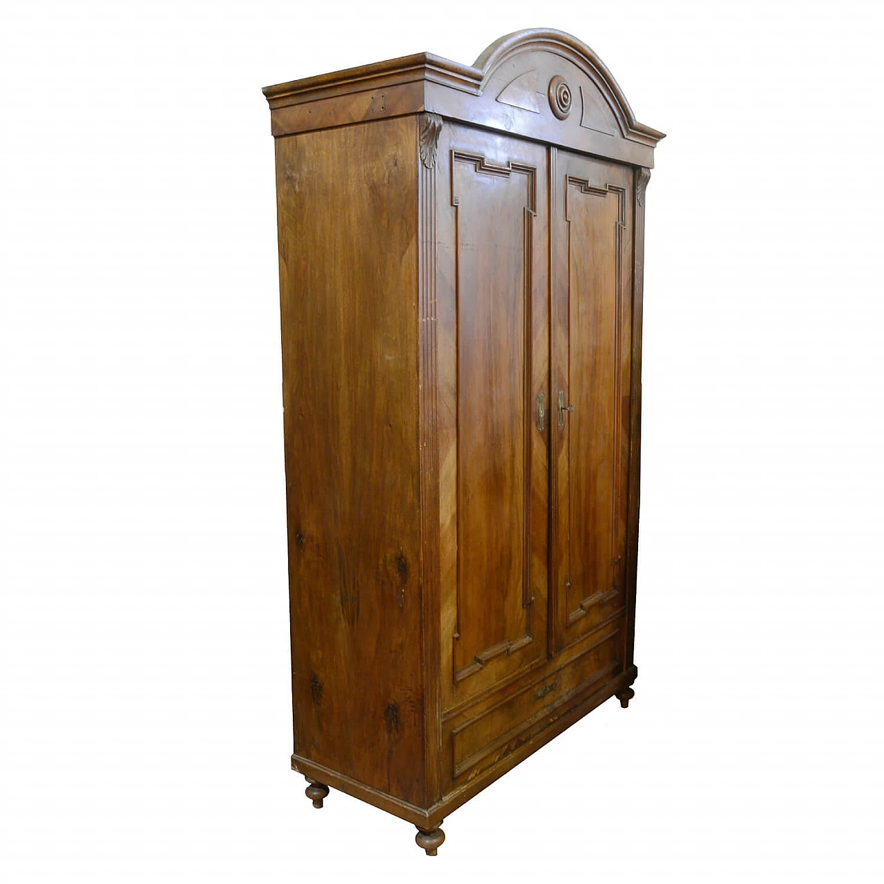 Closet with 2 doors in walnut, solid walnut and fir, 19th century 1322719