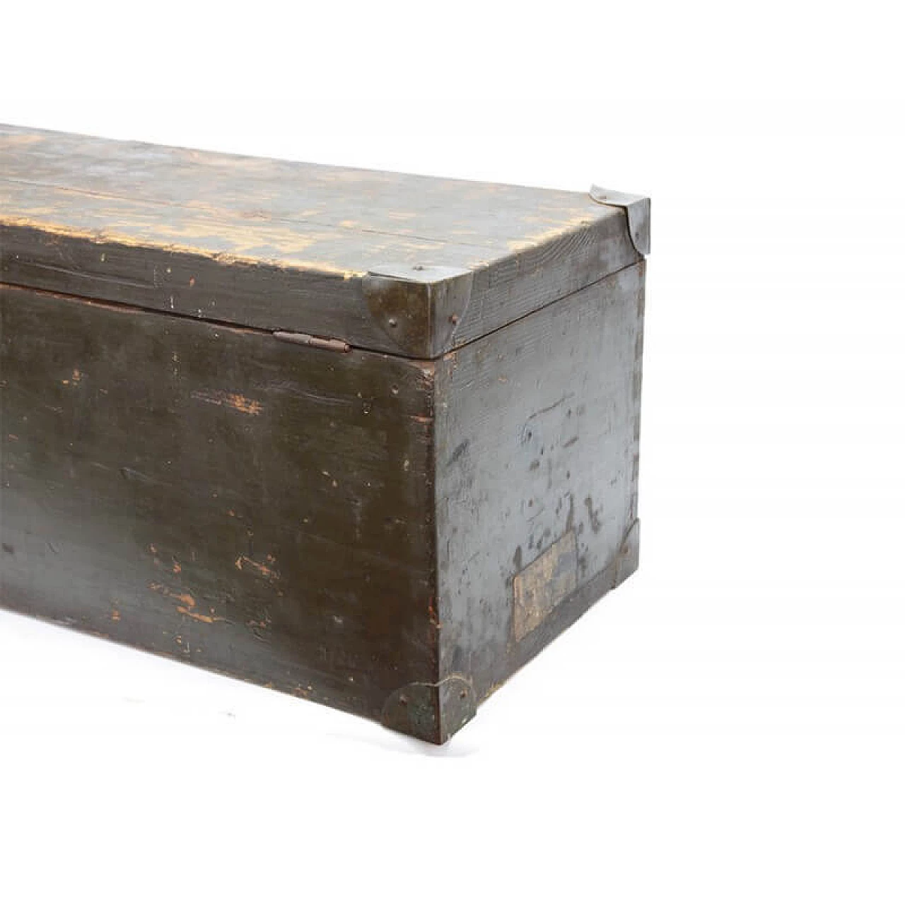 Traveling trunk in spruce and metal, 20s 1322725