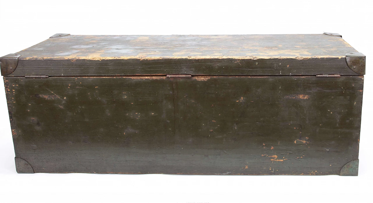 Traveling trunk in spruce and metal, 20s 1322727