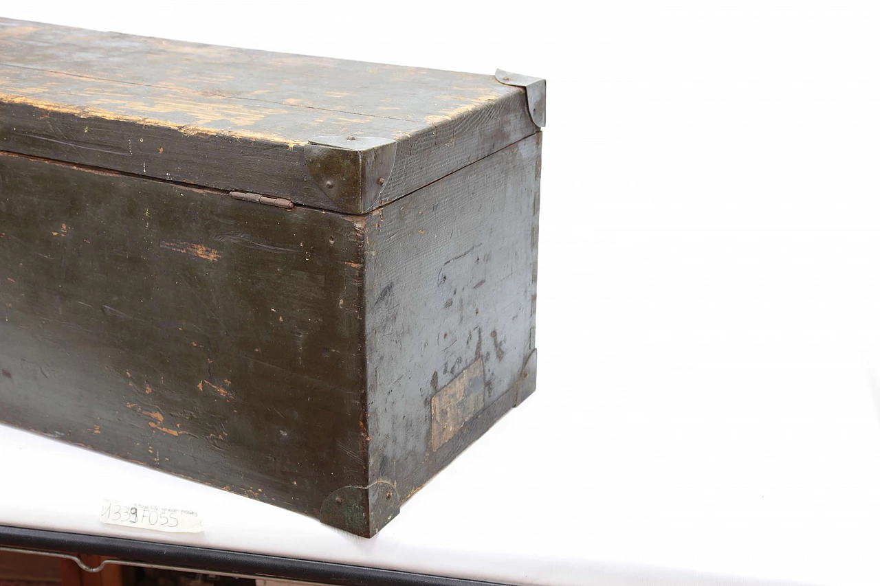 Traveling trunk in spruce and metal, 20s 1322728