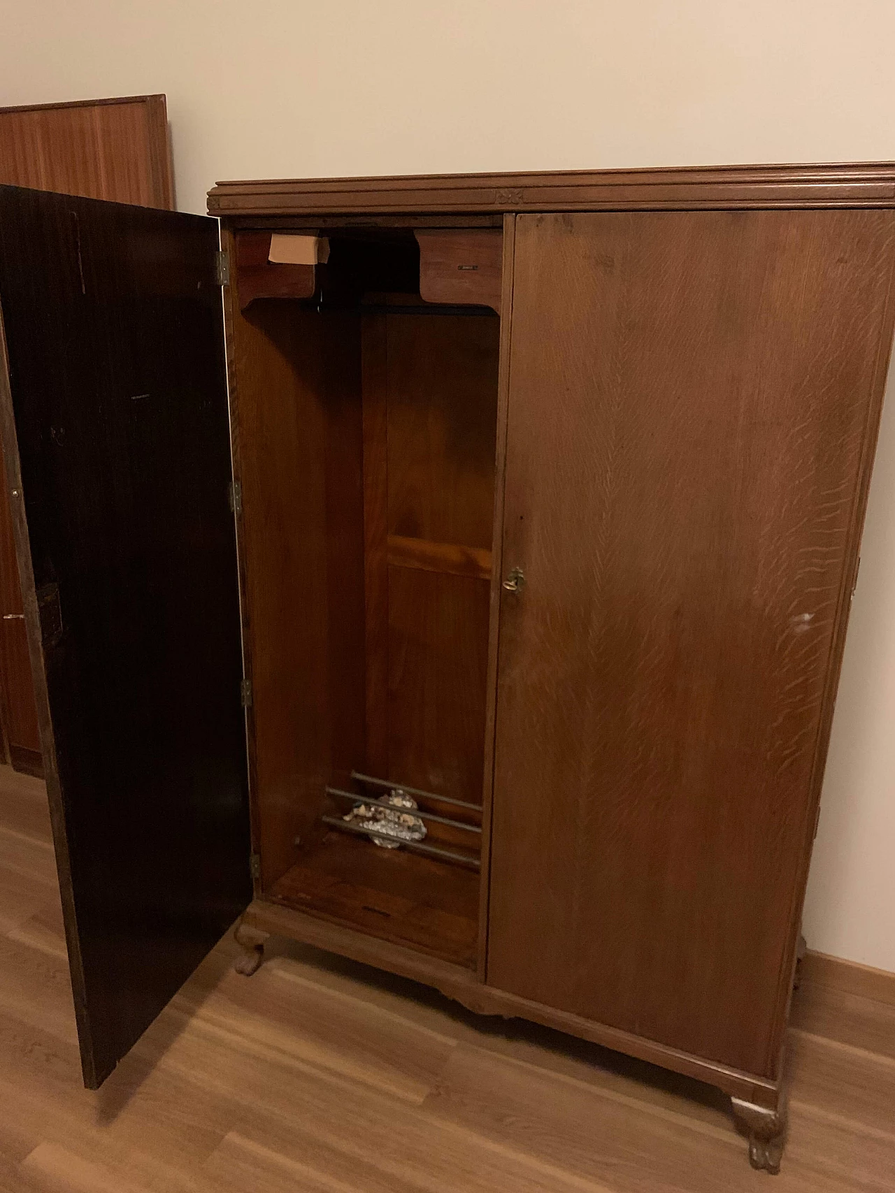 English wardrobe with internal compartments, 1920s 1322799