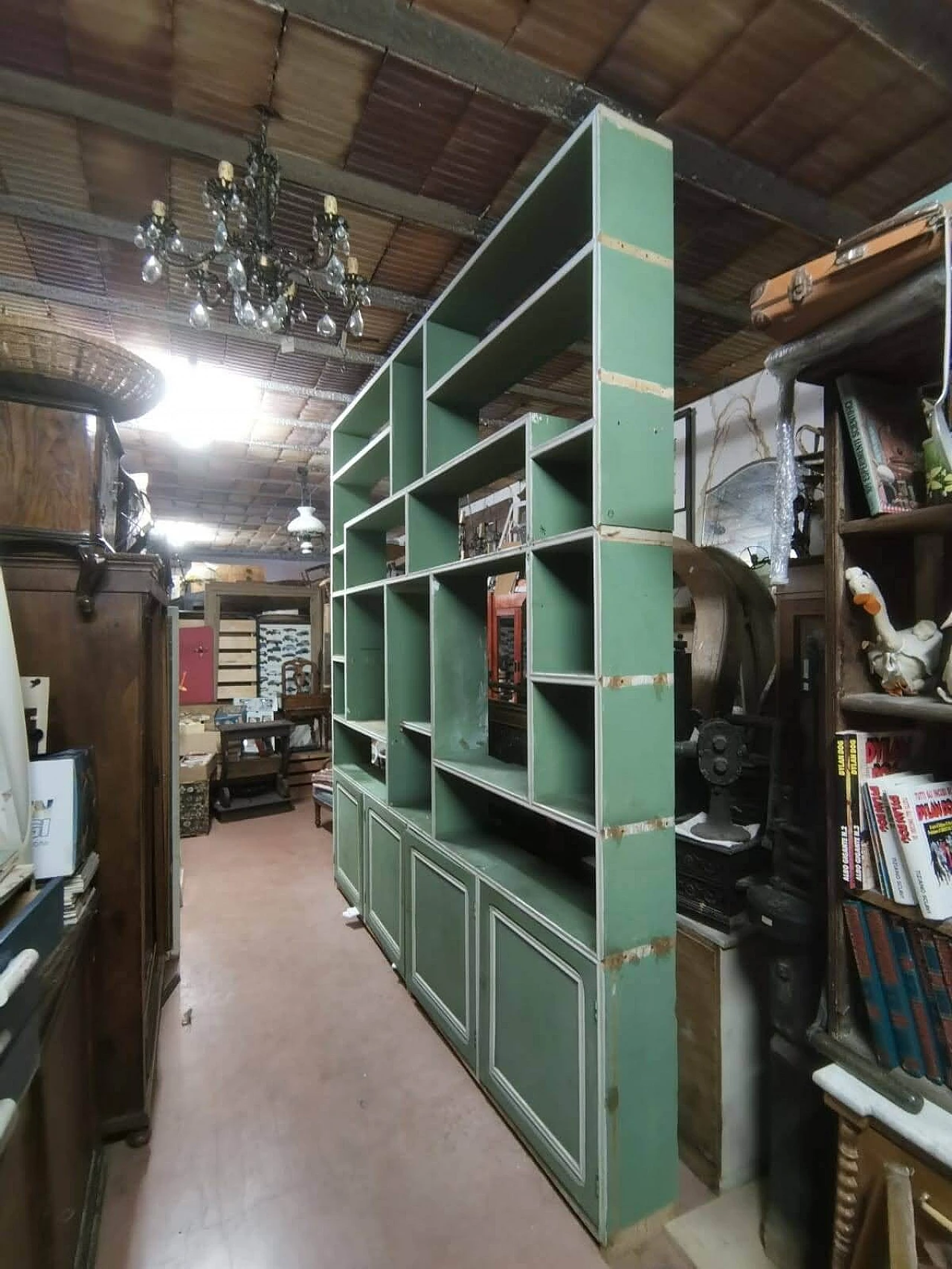 Libreria in abete massello, anni '50 1322974