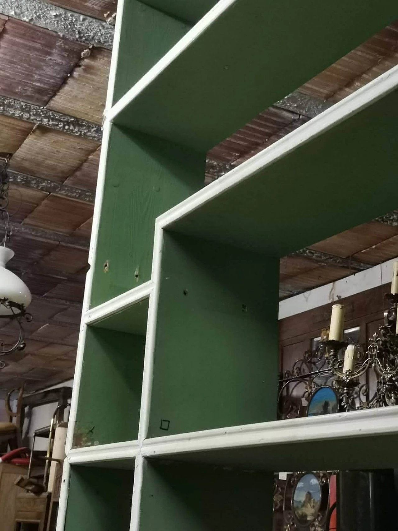 Libreria in abete massello, anni '50 1322978