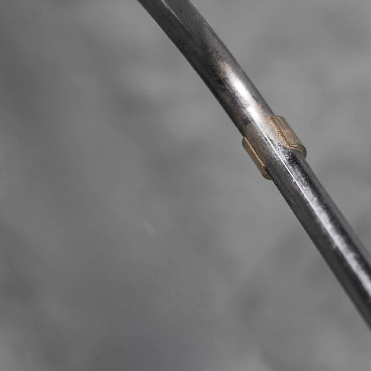 4 Chairs in velvet and metal, 70s 1323763