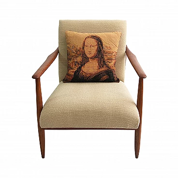 Mona Lisa souvenir cushion, 1970s