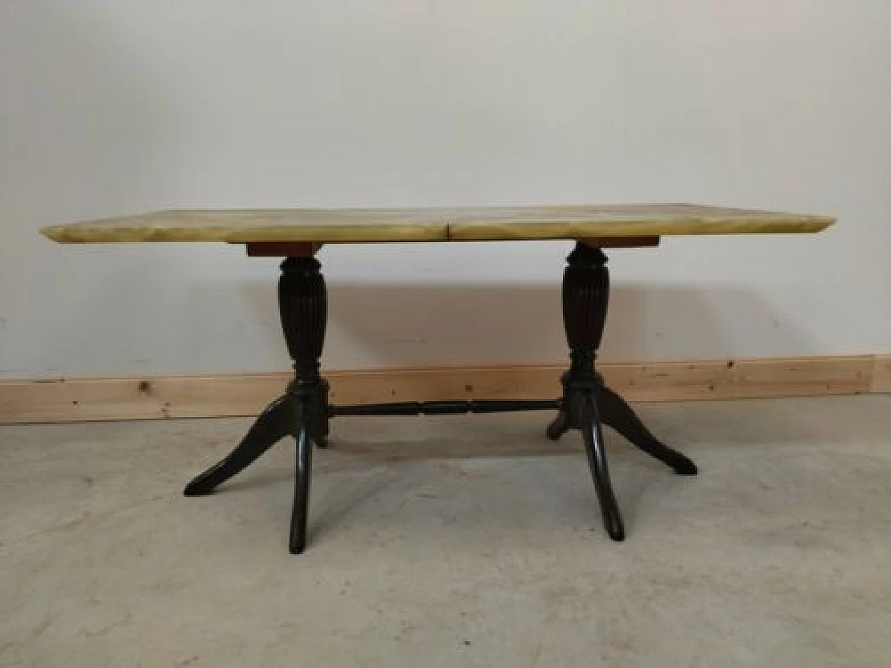 English Regency style coffee table with onyx top, 1950s 1324301