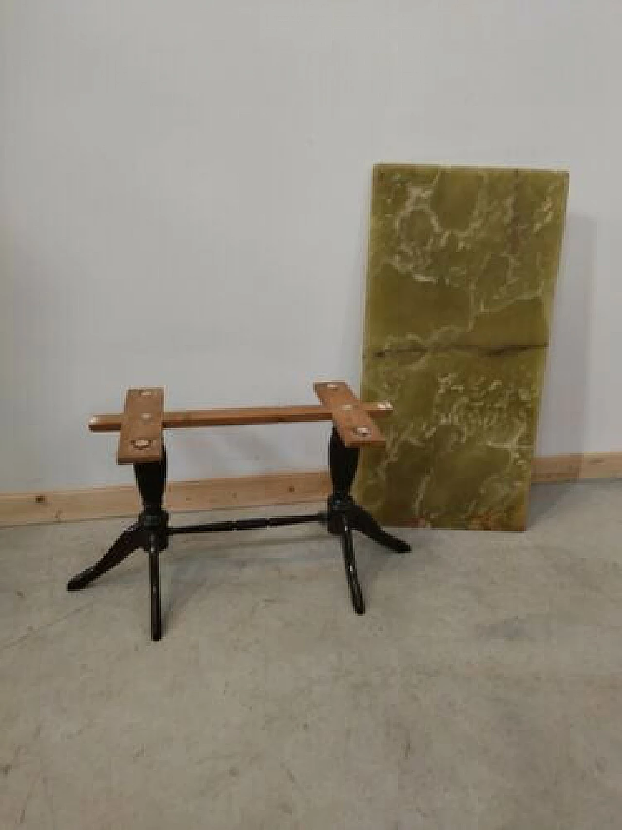 English Regency style coffee table with onyx top, 1950s 1324302