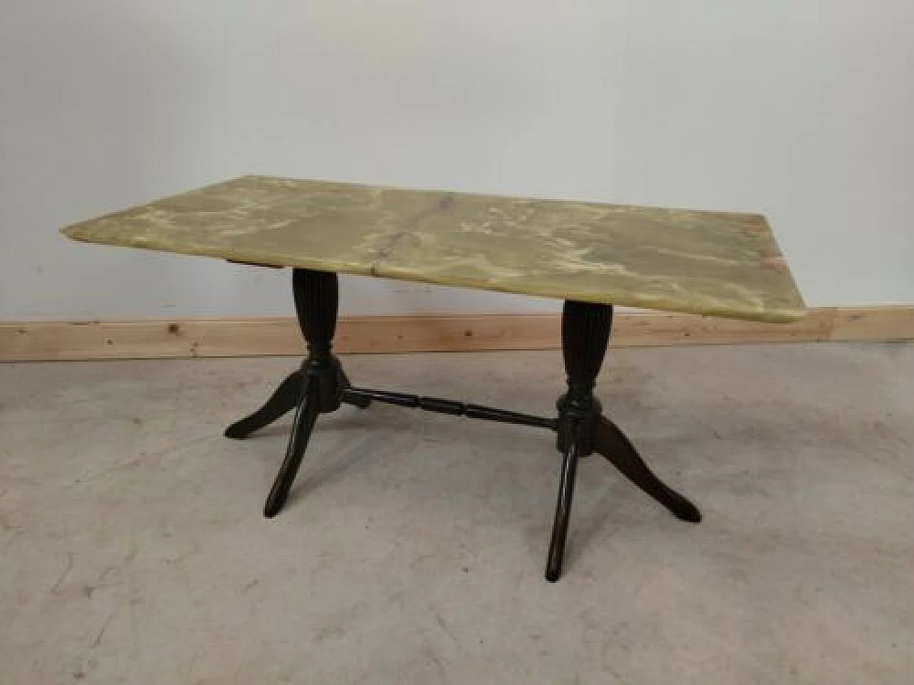 English Regency style coffee table with onyx top, 1950s 1324304