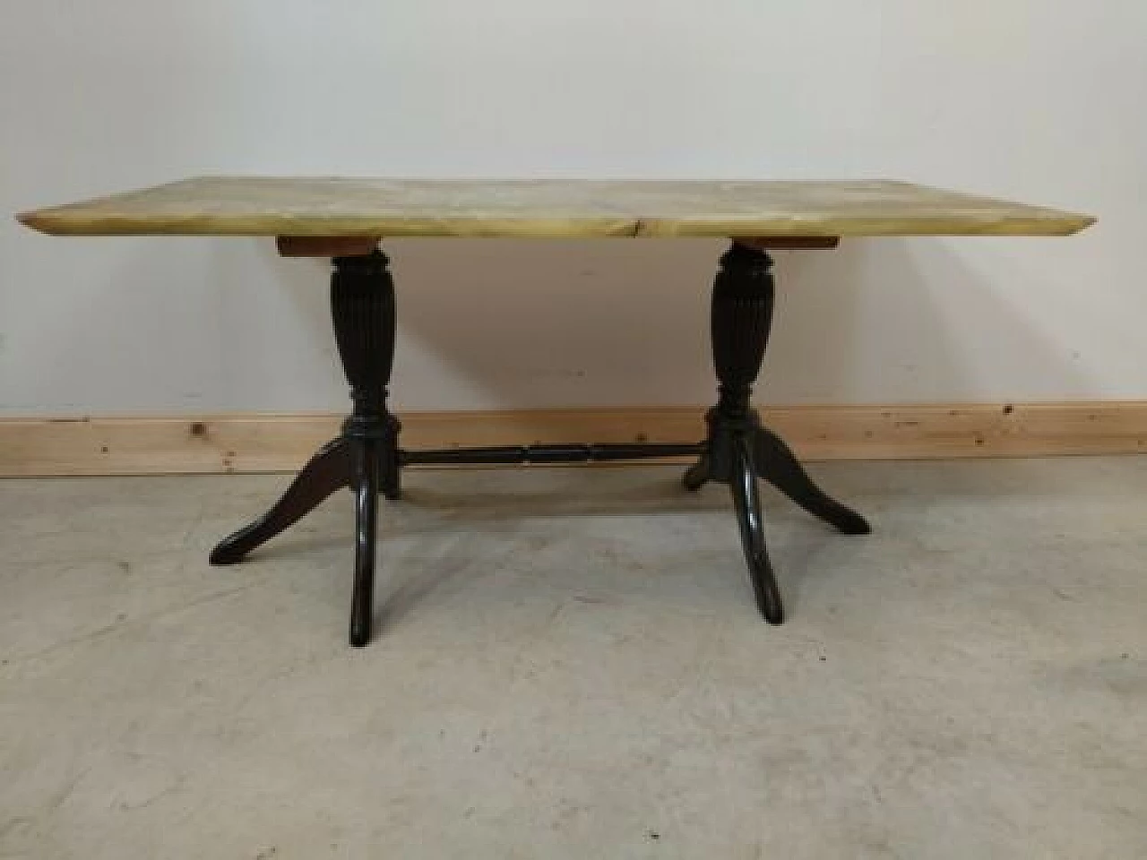 English Regency style coffee table with onyx top, 1950s 1324305