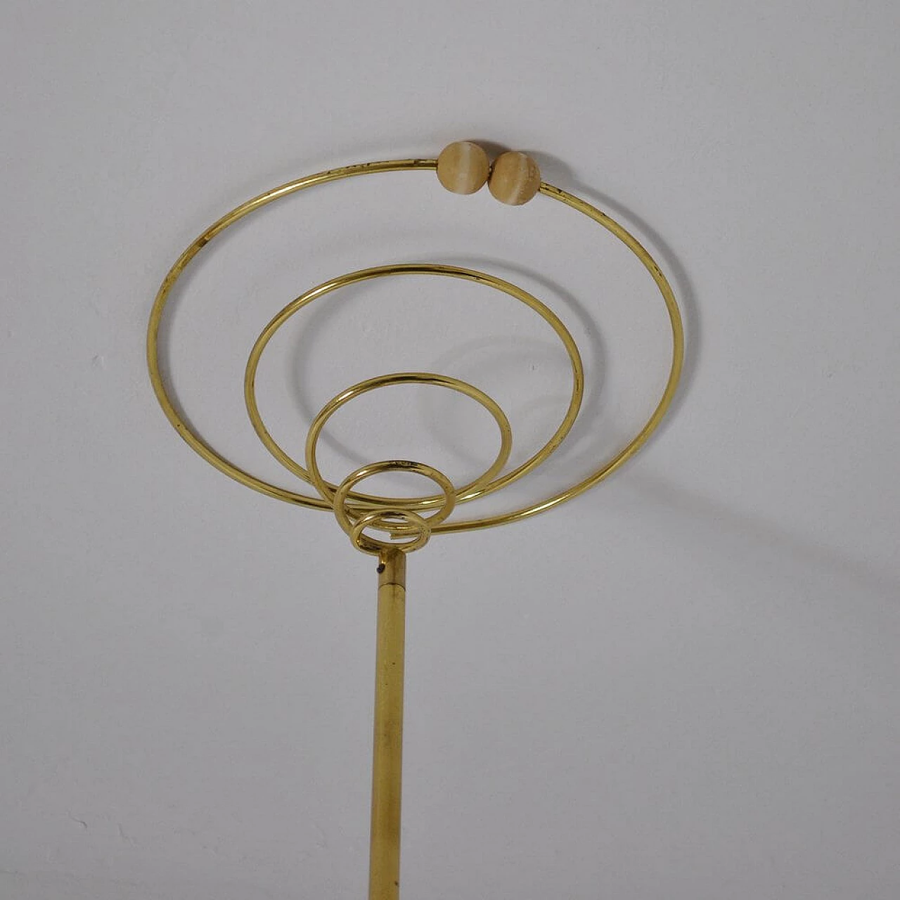 Sky floor lamp in brass and tubular steel by Francesco Fois for Goffredo Reggiani, 60s 1324568