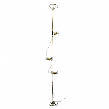 Sky floor lamp in brass and tubular steel by Francesco Fois for Goffredo Reggiani, 60s