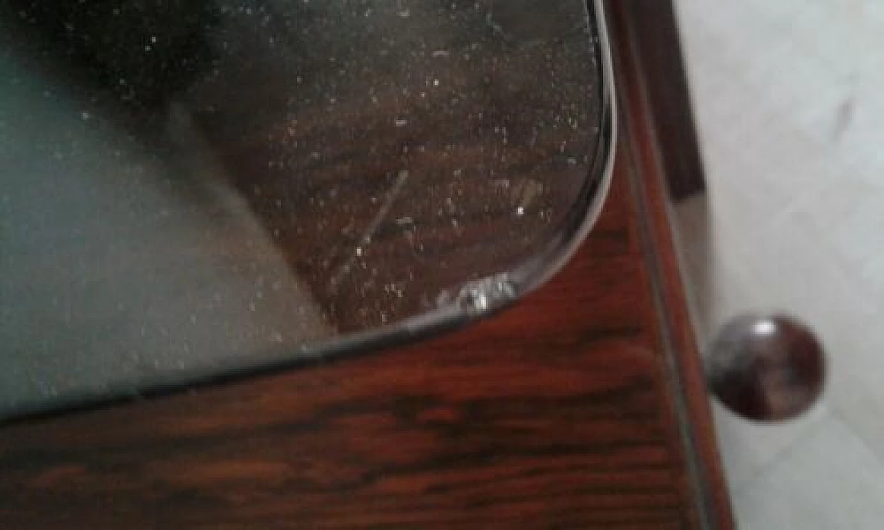 Teak coffee table with glass top, 1970s 1324647