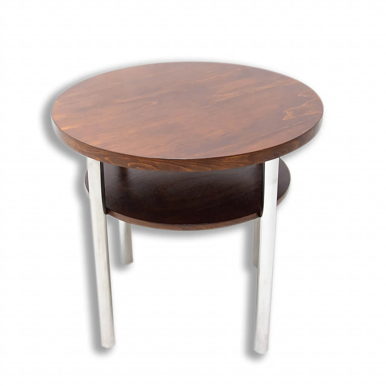 Chromed Bauhaus coffee table by Robert Slezak, 1930s 1324659