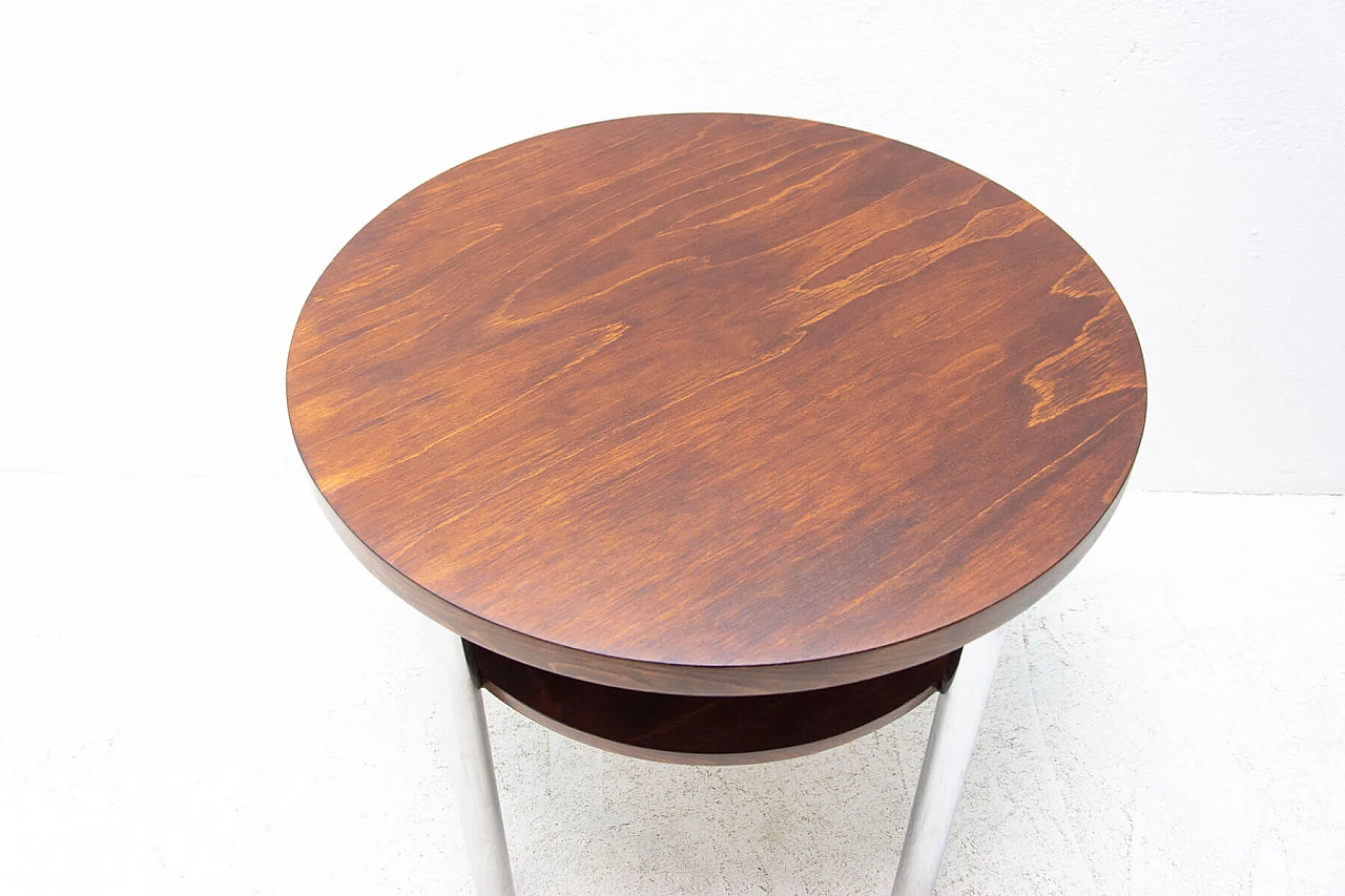 Chromed Bauhaus coffee table by Robert Slezak, 1930s 1324667