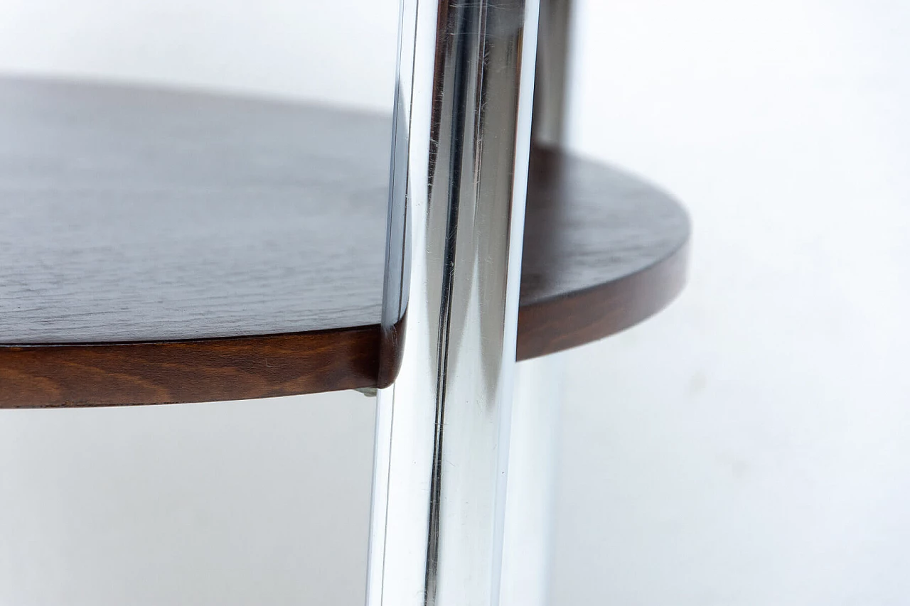 Chromed Bauhaus coffee table by Robert Slezak, 1930s 1324669