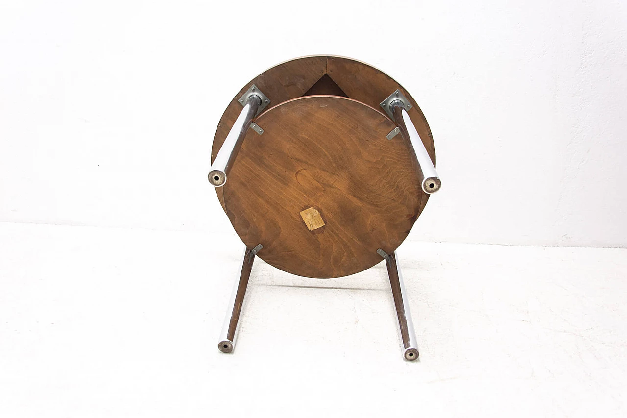 Chromed Bauhaus coffee table by Robert Slezak, 1930s 1324671