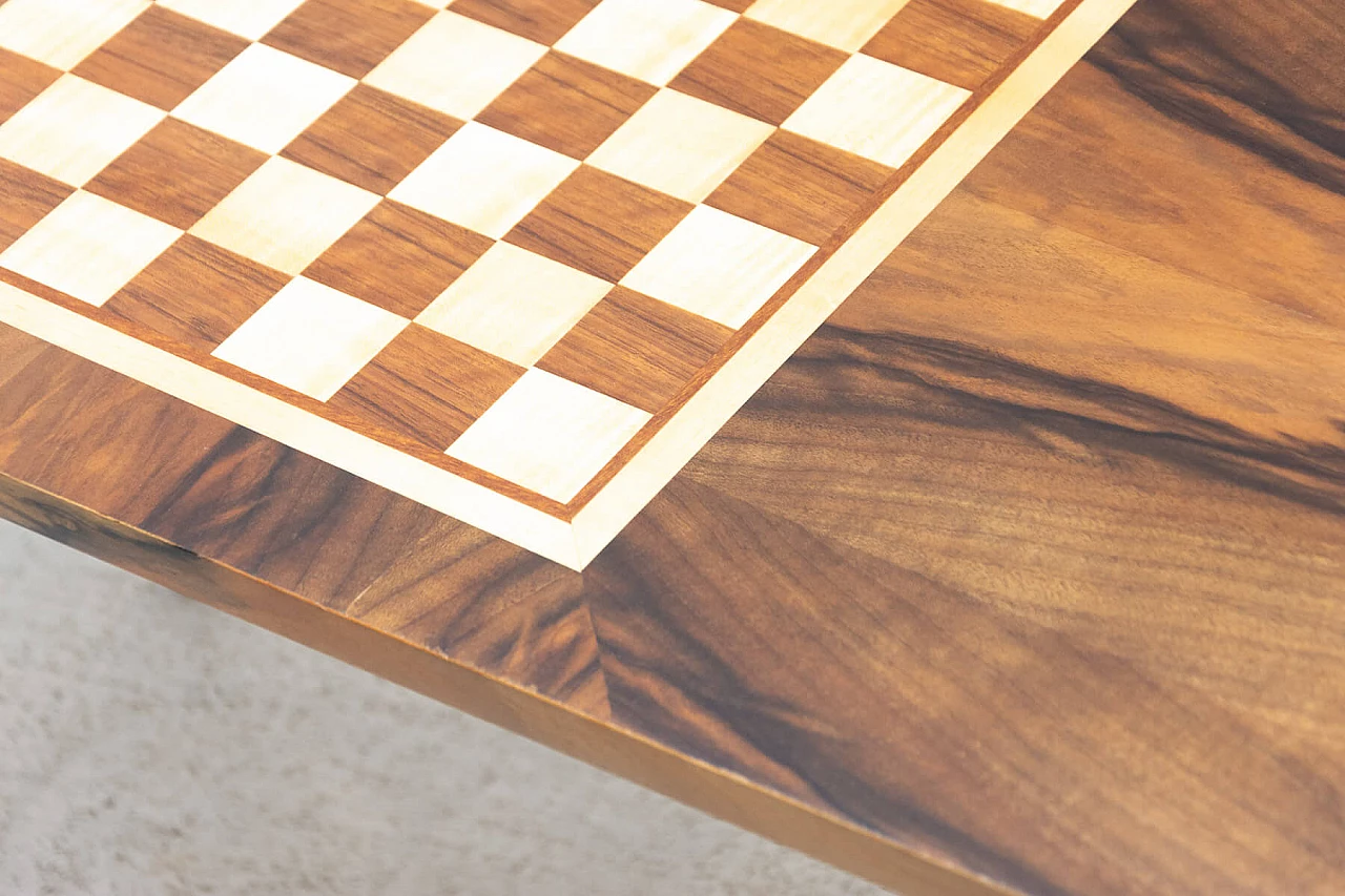Wooden coffee table with checkered pattern, 1960s 1324741